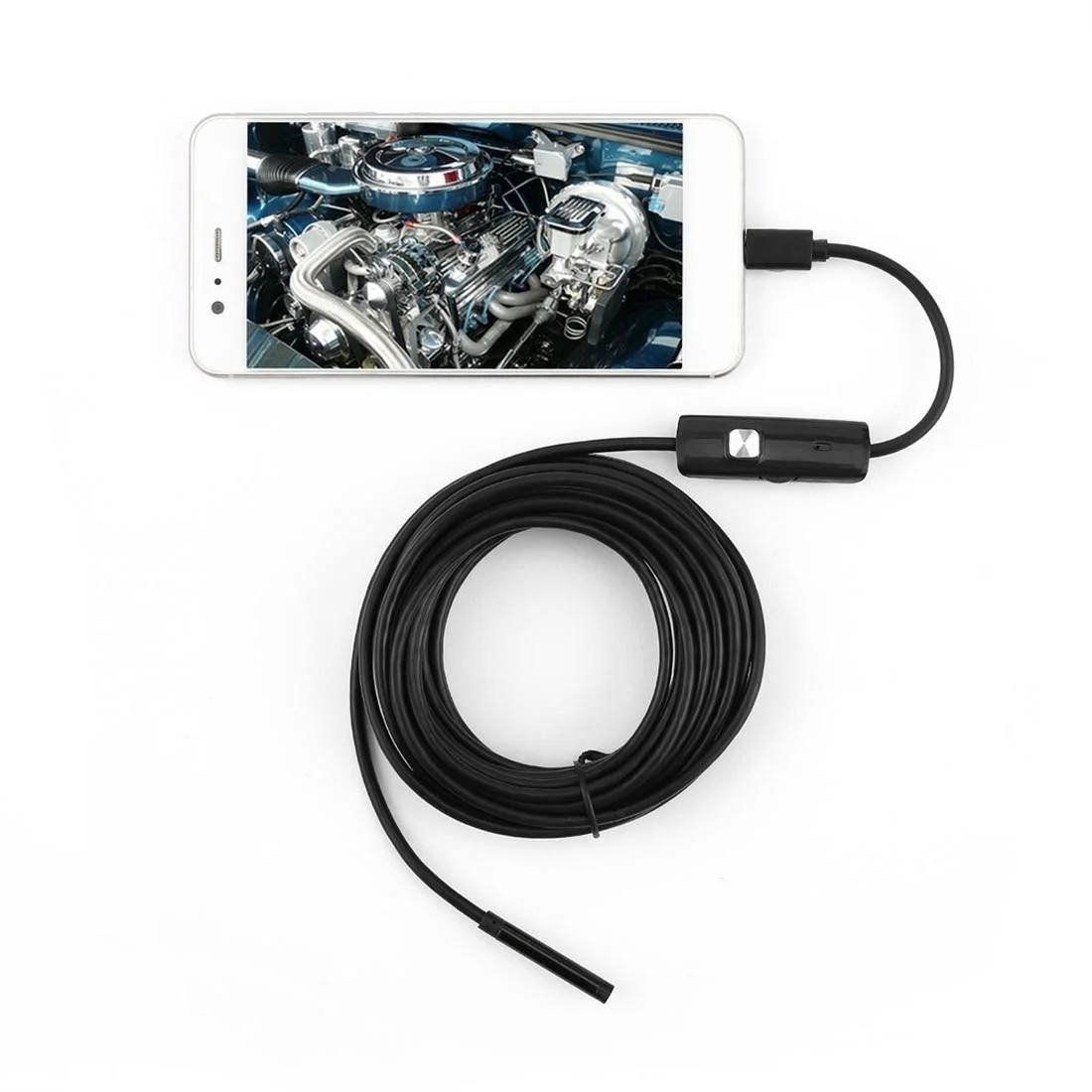 

USB Endoscope IP67 Waterproof Inspection Borescope 5.5mm Lens for Android Photo video Sound 5M length External camera module