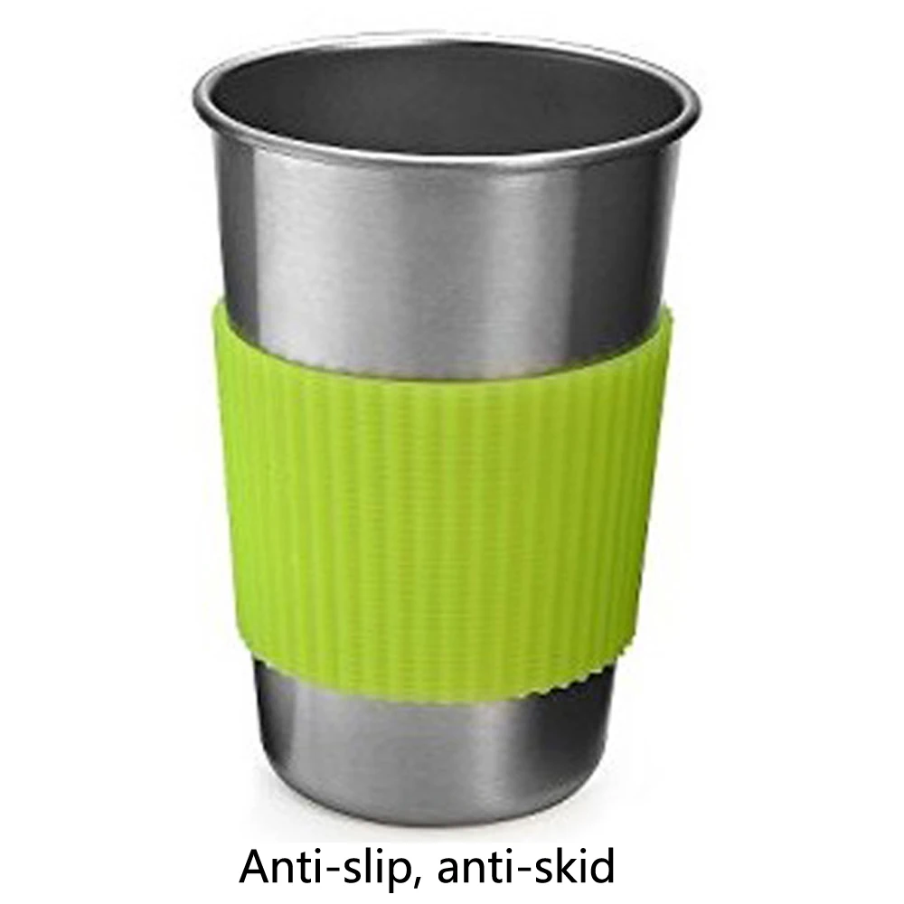 

500ML Stainless Steel Camping Cup Mug Outdoor Camping Hiking Folding Portable Tea Coffee Beer Cup