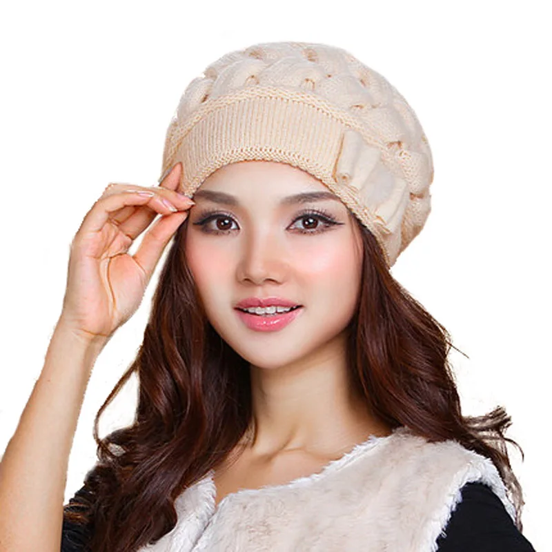 FS Fashion Rabbit Wool Women Caps Thermal Warm Skullies Double Layer Knitted Winter Hat Ear Protect Beanies Gorra Hats Invierno FS Fashion Rabbit Wool Women Caps Thermal Warm Skullies Double Layer Knitted Winter Hat Ear Protect Beanies Gorra Hats Invierno