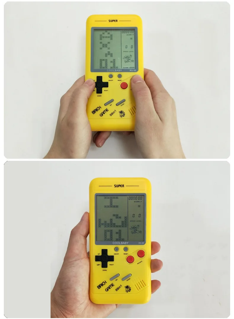 Small Handheld Game Console For Children Students Classic Nostalgia Puzzle Built-In Variety Of Games Classic Tetris Game