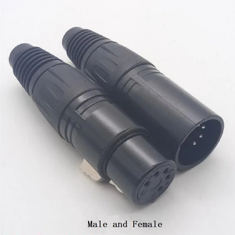 

XLR 5 Pin Male Female jack black XLR 5PIN Audio Socket Microphone Connector Plug xlr speakon connector