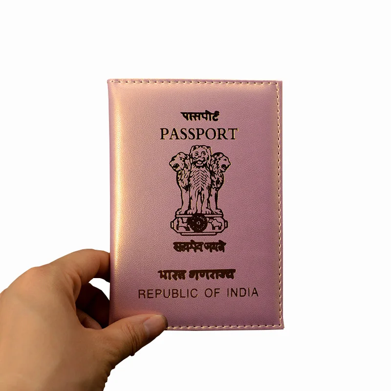 Women Travel Passport Cover India Pu Leather Case For Passports Travel wallet Organizer Fashion