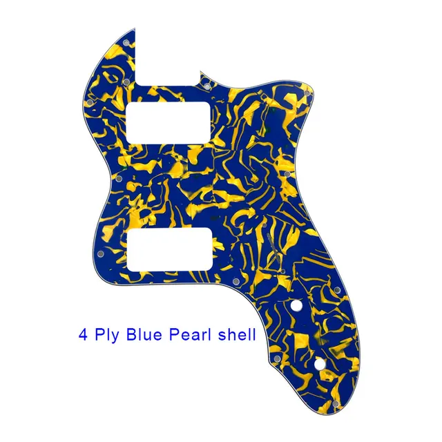 Battipenna Per Chitarra Musiclily Pro - Per Fender Tele Thinline, 11 Fori, 3 Strati Nero - Foto 5