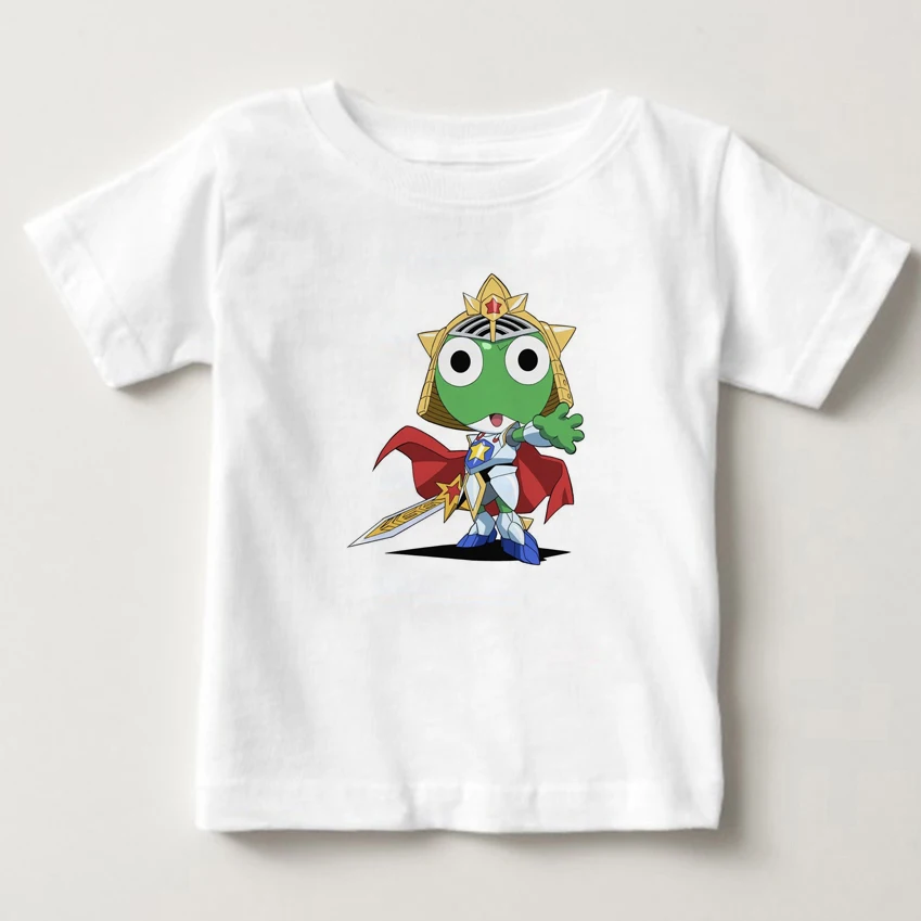 

2019 The Latest Children T - Shirts Cartoon Keroro Shirt Short Sleeved Cotton Digital Printing Boys and Girls T - Shirts YUDIE