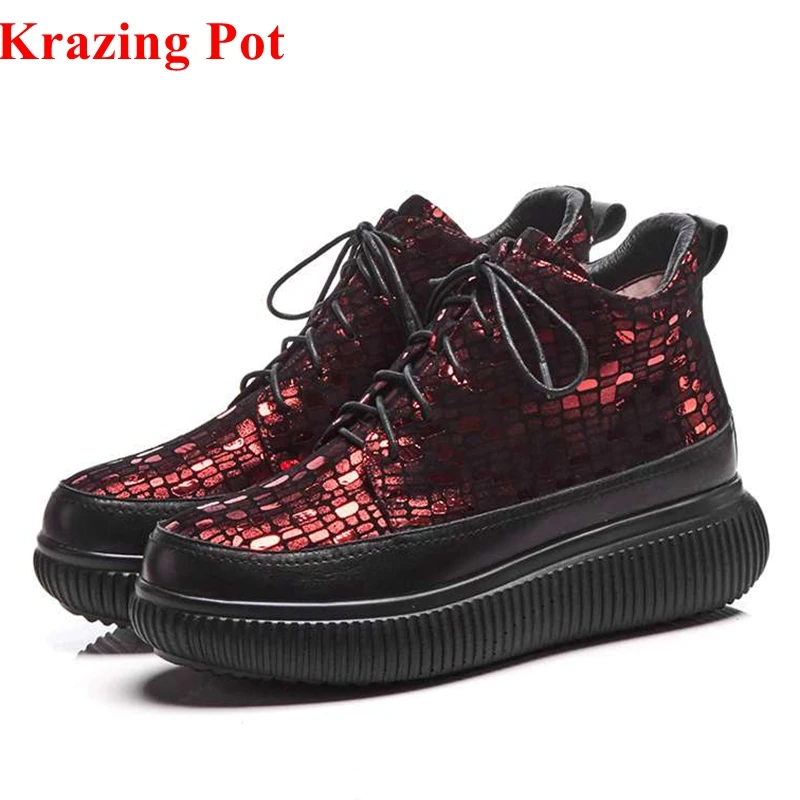 

2018 vintage brand shoe patterns leather large size waterproof leisure chelsea boots keep warm concise winter western boots L8f4