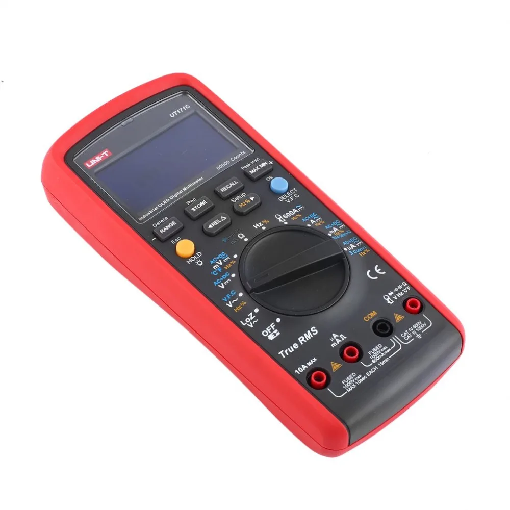 

Digital Multimeter UNIT DC/AC Voltage Current Meter Handheld Ammeter Ohm Diode Capacitance Tester 60000 Counts Multitester