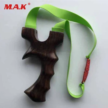 

1pc Hot Sell Wood Slingshot High 12.6cm with 3 Powerful Rubber Bands for Hunting Shooting Accessories Archery Catapult