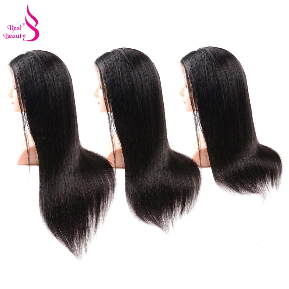 Straight Lace Front Wig Pre Plucked With Baby Hair 180% Density Lace Front Human Hair Wigs Honey Remy Real Beauty Hair  (16)