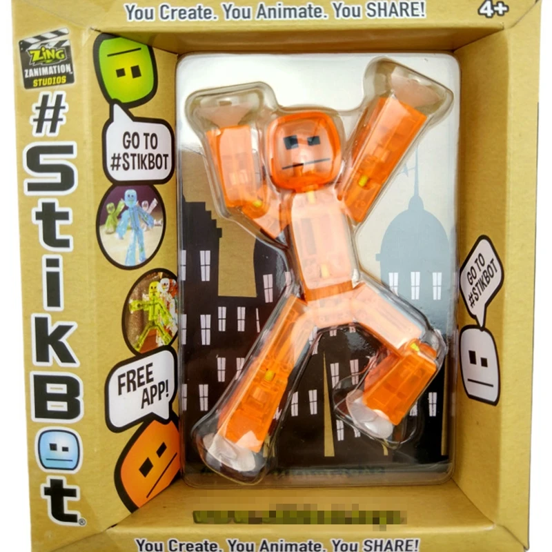 DIY StikBot Dolla присоска оружие фигурка ролевая игра липкий робот кукла Creat аксессуар