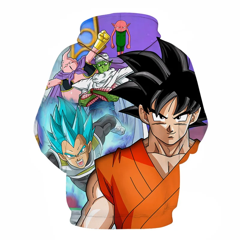 2019 Новая мода 3D-печатная Толстовка dragon ball Коллекция Мужская и женская осень/зима спортивные толстовки Азиатский размер S-6XL