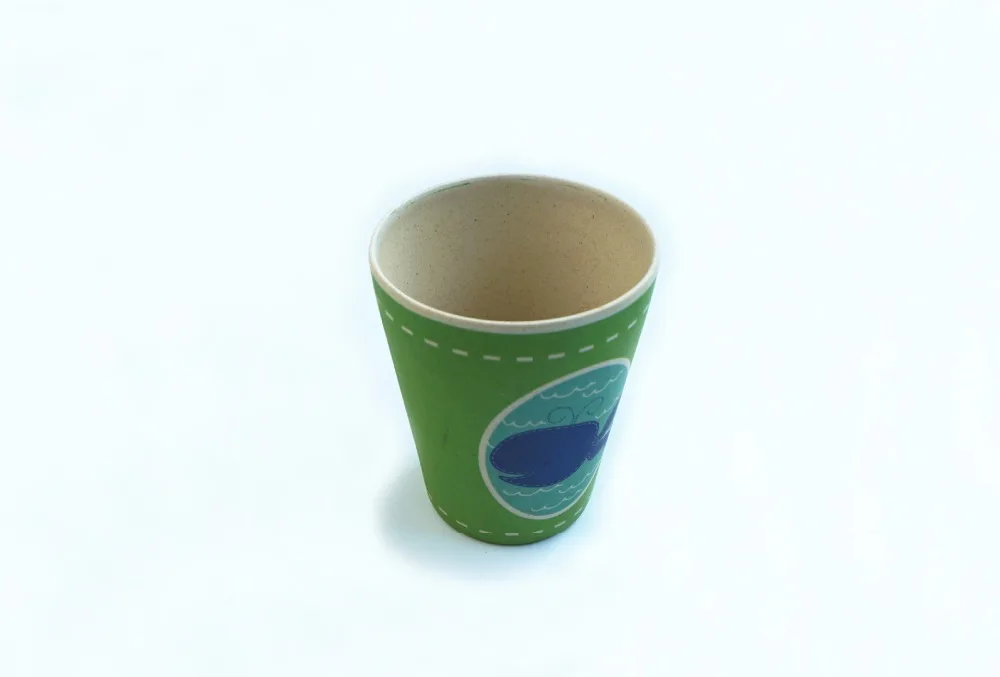COECO бамбуковая детская чашка для воды, экологическая чашка для кормления детей, мультяшная чашка для молока и сока для детей