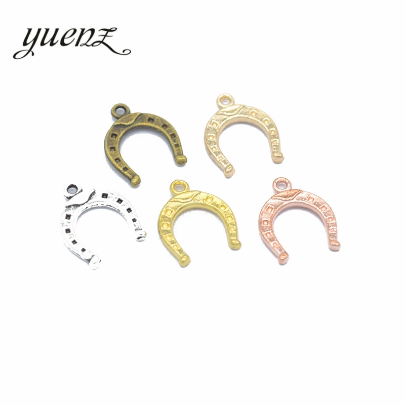 YuenZ 30 шт. 6 цветов подковы Подвески фотоподвески антикварные DIY ручной работы 16*13