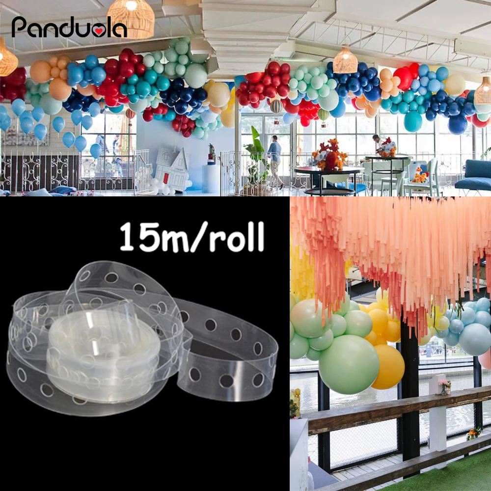 

15M Ballons Globos Arch Chain Wedding Decor Garland DIY PVC Rubber Chain Air Helium Latex Balloon Arch Birhday Party Supplies