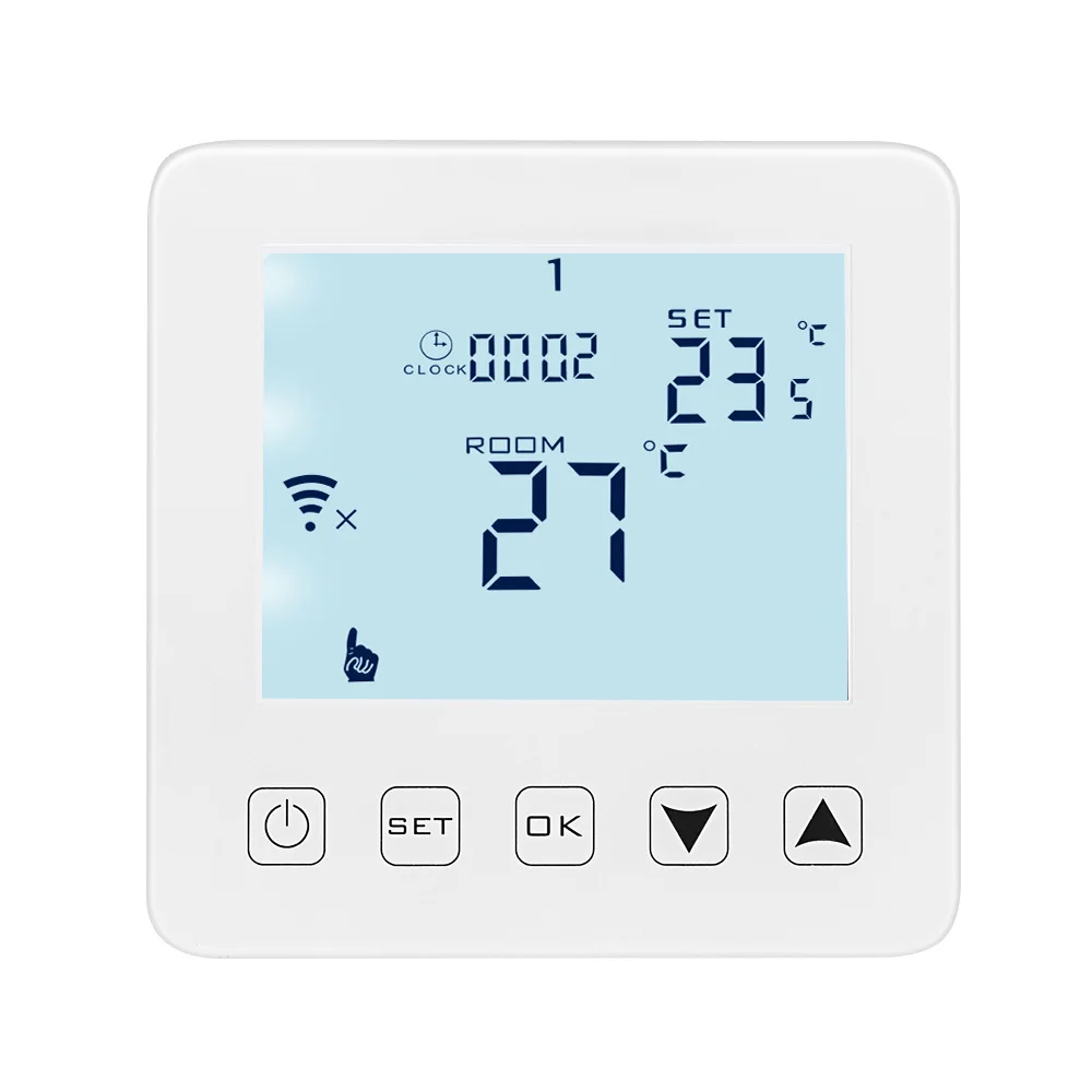 ЖК-дисплей комнатный термостат для нагрева воды Электрический настенный нагреватель регулятор температуры