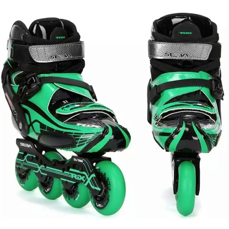 Japy تزلج 100% الأصلي سيبا تركس 10th الكبار حذاء تزلج بعجلات ألياف الكربون الأسطوانة أحذية التزلج سباق التعرج الشريحة شحن التزلج Patins