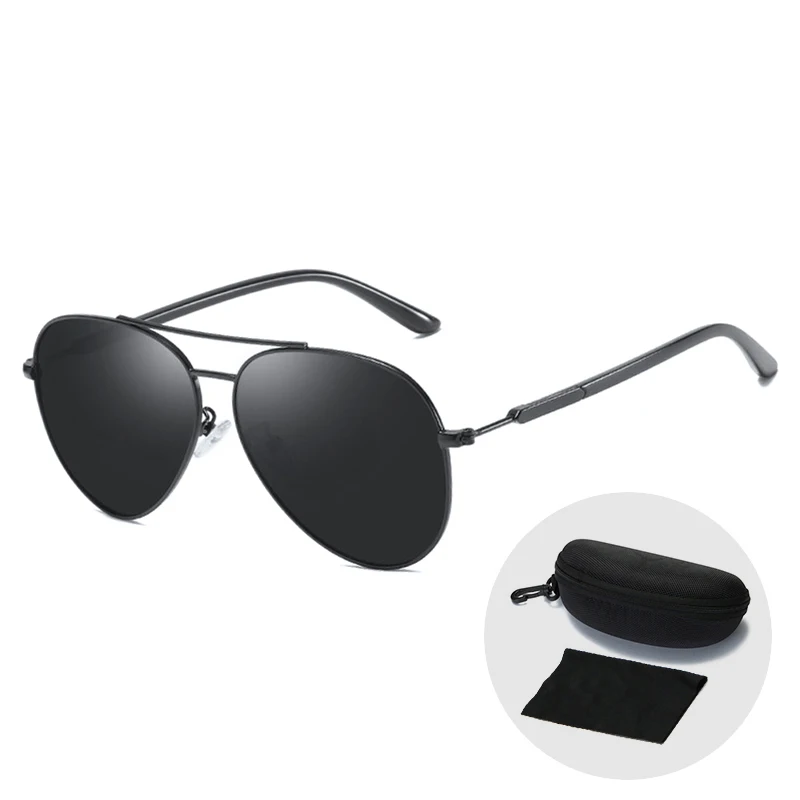 

Fashion Vintage Aviation Pilot Sunglasses for Men Women Polarized Driving Sunglasses Brand Designer Sun Glasses with Zip Case