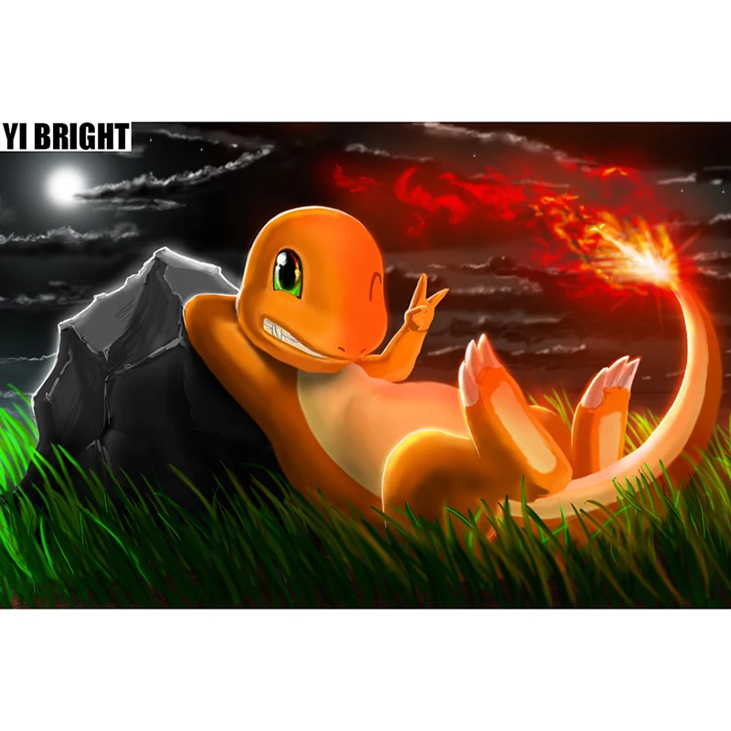 

Full Diamond Embroidery DIY Diamond Painting Anime "Pokemon" Cute Cross Stitch Picutre Of Mosaic Home Decoration Craft Gift GT