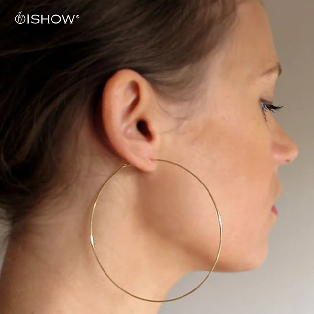 Simple Thin Gold Hoop Earrings 20 70 Mm Simple Thin Gold Hoop Earrings 20 70 Mm Lightweight Hoops Minimalist Silver