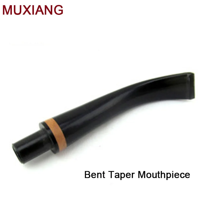 

MUXIANG DIY Smoking Pipe Mouthpiece Briar Wood Decoration Loop Taper Shape 9mm Filter Suitable Mouthpiece be0025