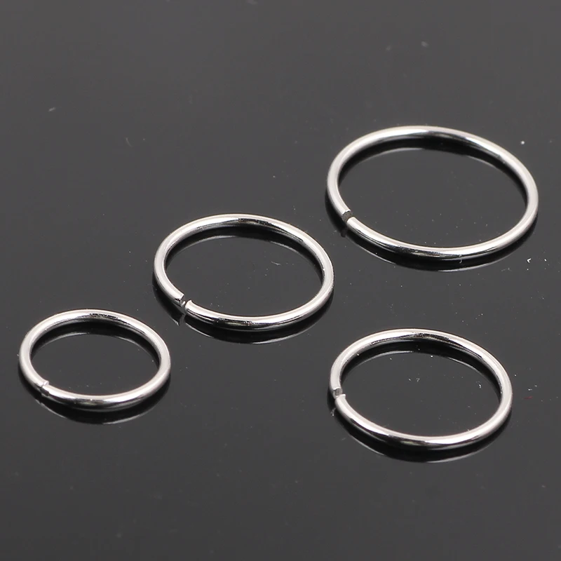 JUNLOWPY  Stainless Steel Nose Hoop Nose Ring Stud Body Piercing Labret Jewelry Punk Style body Jewelry Septum Ring