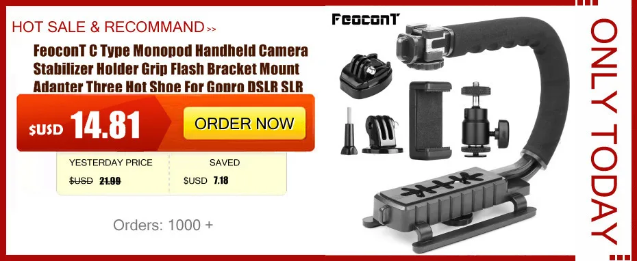 Ручной Стабилизатор из алюминиевого сплава для Gopro аксессуары для ...