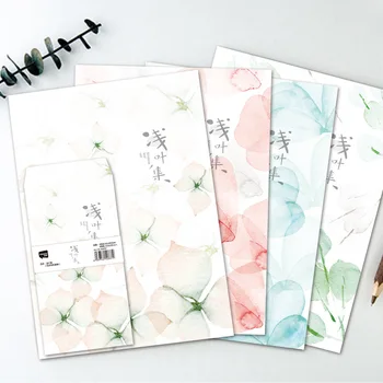 

coloffice 3PCs envelope+6PCs Letter Paper Small fresh Students Flower Envelope Stationery