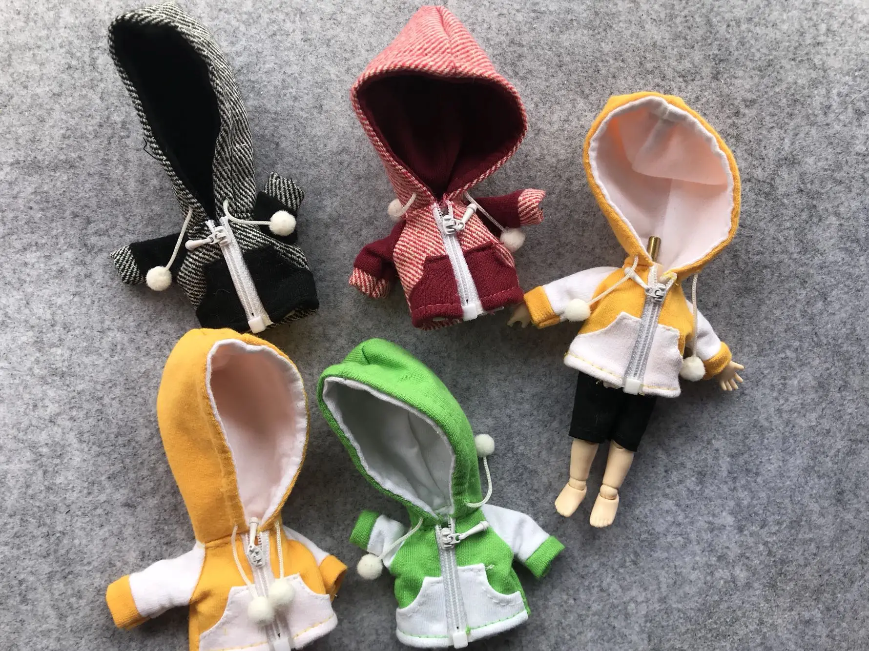 1 шт. Милая Одежда для кукол ob11 спортивная куртка с шапкой для OB11 1/12 bjd куклы аксессуары Одежда для кукол