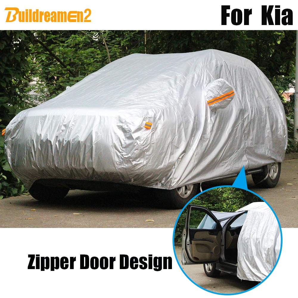 Buildreamen2 Full Car Cover Outdoor Sun Snow Rain Dust Protection Cover