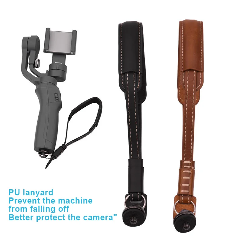 

2019 Hot PU Hand Shoulder Strap Safe Line Sling Lanyard for DJI OSMO Mobile 2 Handheld Gimbal Camera For DOY
