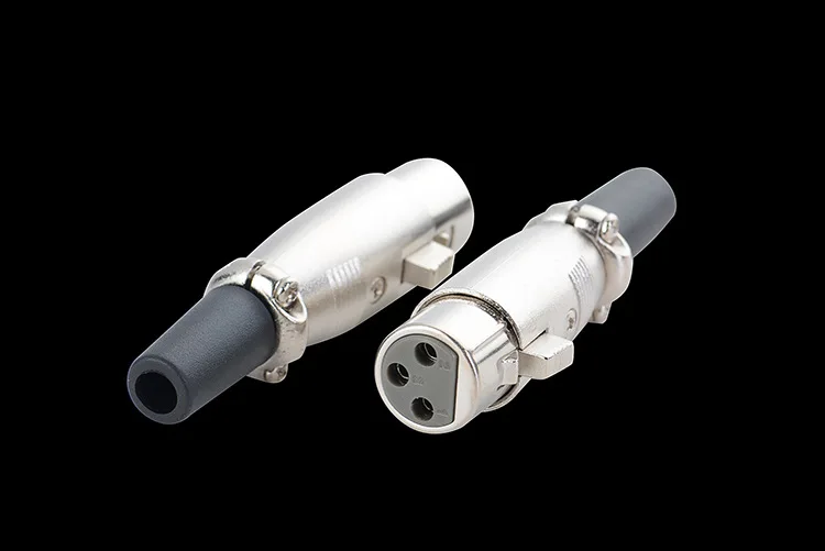 

Japanese Style 3Pin XLR Female Socket Copper Pin Microphone Console Audio Connector free shipping