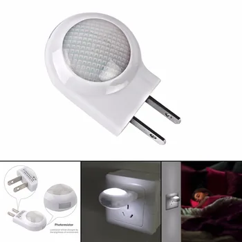 

Getop Mini LED Snail Night light Auto Night Lamp Built-in Light Sensor Control Light Wall Lamp For Baby Kids Bedroom EU/US Plug