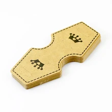 Китайские бумажные карты ценник для ожерелья 500 шт/партия коричневый крафт-бумага ожерелье Упаковочные бирки карты высокого качества