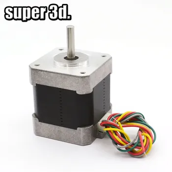 

1 Pcs 4-lead Nema 17 Hybrid Stepper Motor 26/34/38/40/48mm height 42BYGH 1.7A(17HS4401) for 3D Printer motor and CNC XYZ