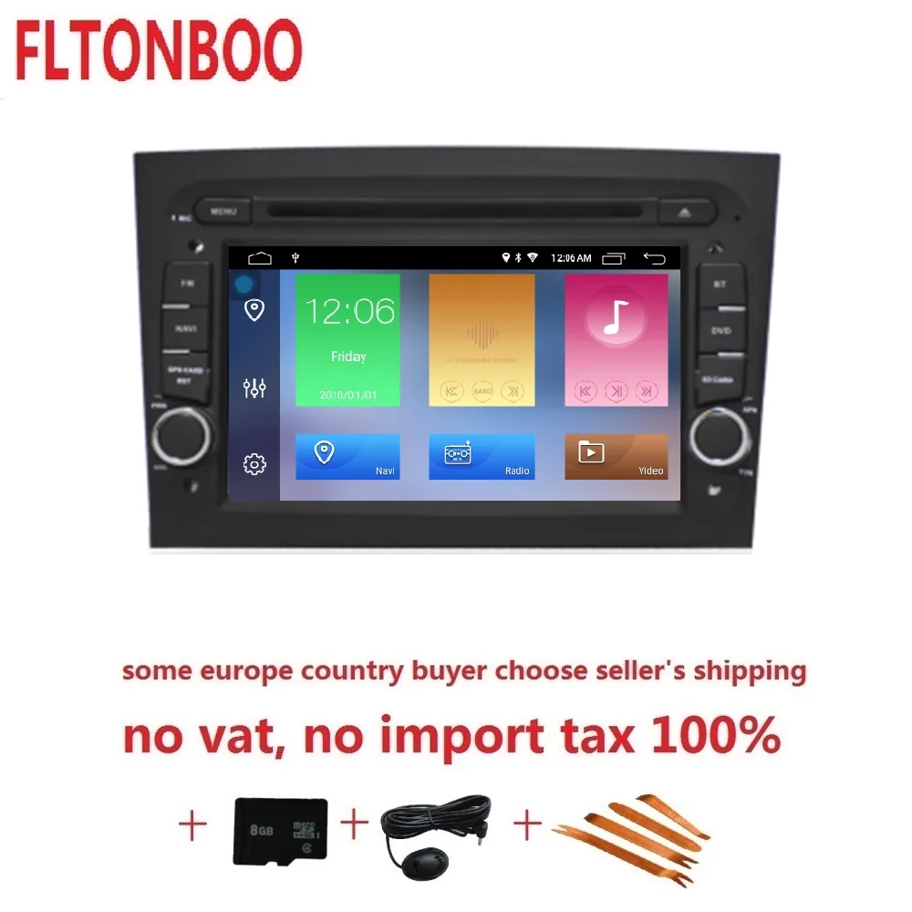 

7 inch android 8.1 car DVD gps navigation for fiat DOBLO 2015,radio,wifi,quad core,English,russian,french