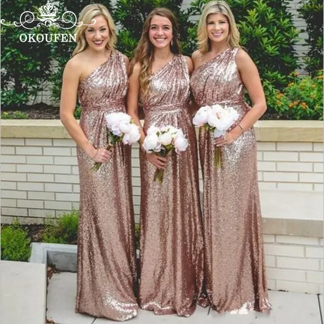 Special Offers Wholesale Price Long Mermaid Bridesmaid Dresses 2019 Sparkling Sequined One Shoulder Maid Of Honor Party For Women Floor Length Special Offers Wholesale Price Long Mermaid Bridesmaid Dresses 2019 Sparkling Sequined One Shoulder Maid Of Honor Party For Women Floor Length