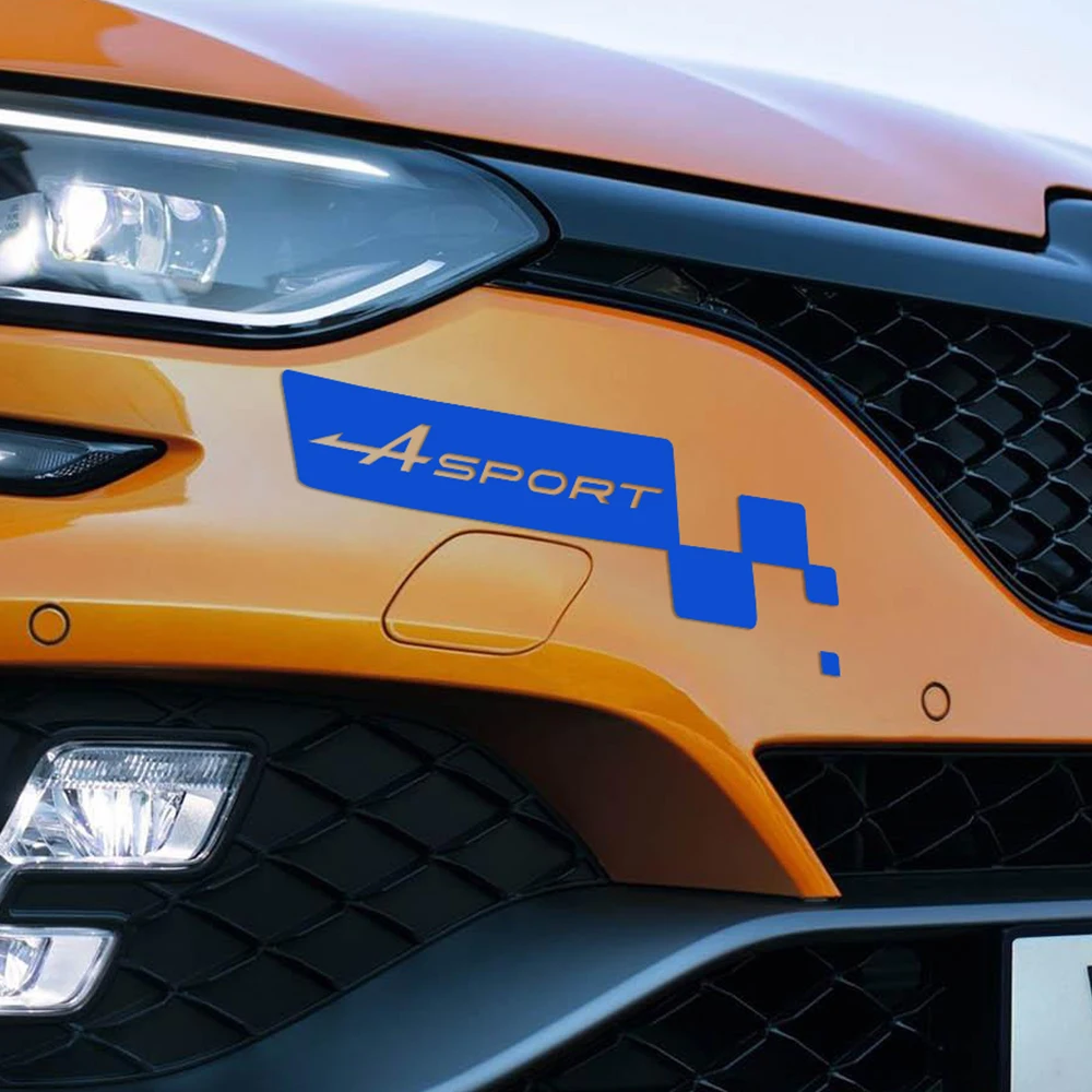 Наклейка на передний бампер автомобильная наклейка спортивный флаг для Renault Sport