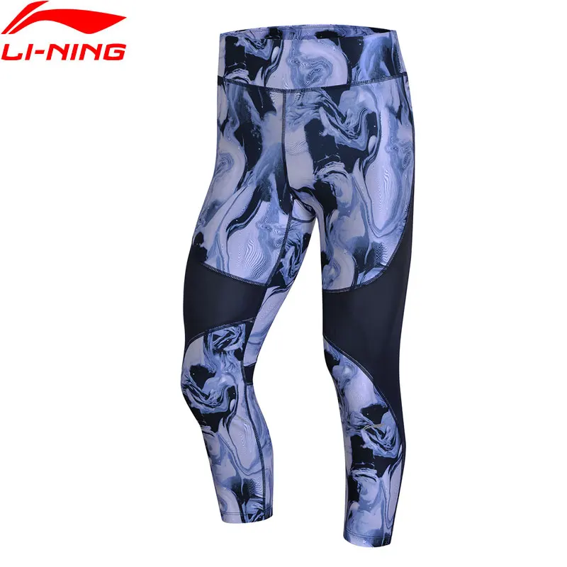 

Li-Ning Performance Women PRO-Jogger 3/4 Layer Shorts Tight Fit Breathable Printing LiNing Sports Pants AUQN028 CAMJ18