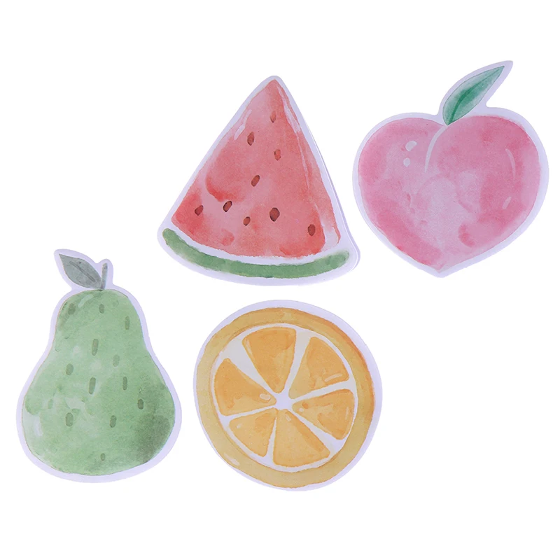 Fresh Lemon Pear Peach Watermelon Memo Pads 30 pages/pack Sticky Notes Planner Writing Sticker Student Stationery Notepad | Канцтовары