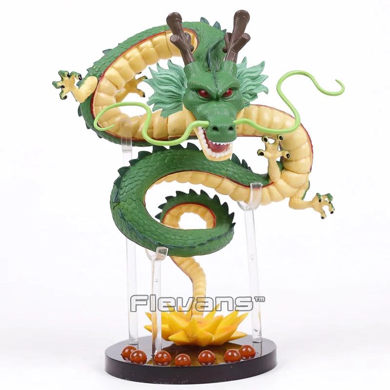 Новинка; Лидер продаж! Dragon Ball Z Dragon Shenron+ стойка пень дерева+ 7 хрустальных шаров ПВХ Фигурки Коллекционная модель игрушки