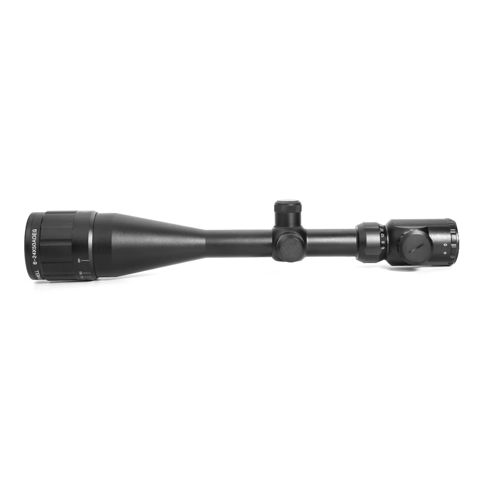 6-24x50AOE scope Оптика прицел охота Scopes Регулируемый Красный Зеленый освещенный точечный элемент Crosshair Sight Reticle Scope