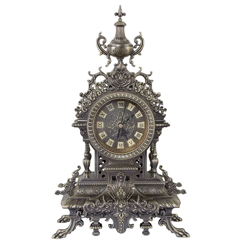 European Metal Clock Sitting Room Creative Fashion Simple Pendulum