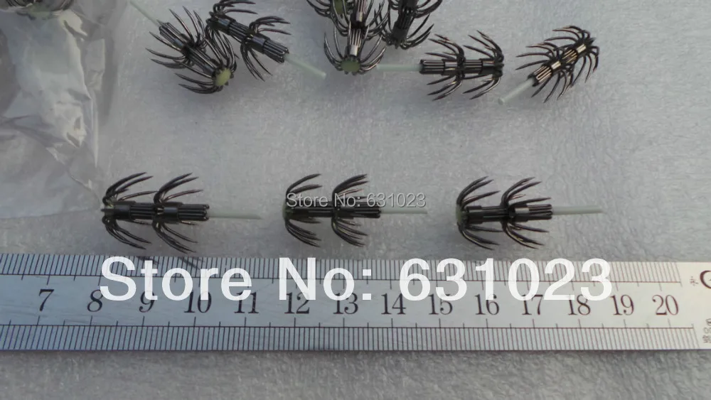

MR OCTOPUS 100pcs fishing hooks , squid hooks,squid jigs,black colour,round hooks