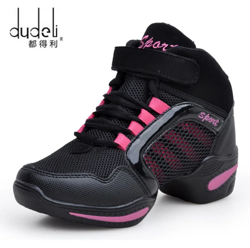 

DUDELI Brand Dance Latin Shoes Women Hot Sale Feature Soft Outsole Breath Dance Shoes for Woman Modern Sneakers Jazz Women-11