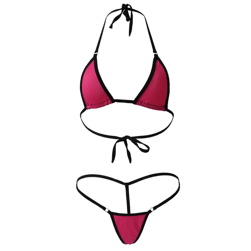 

Women Sexy Mini Micro Bikinis Low Waist Ladies Soft Bathingsuit Beach Sunbath Exotic Lingerie Underwear Set G Strings Gift Cueca