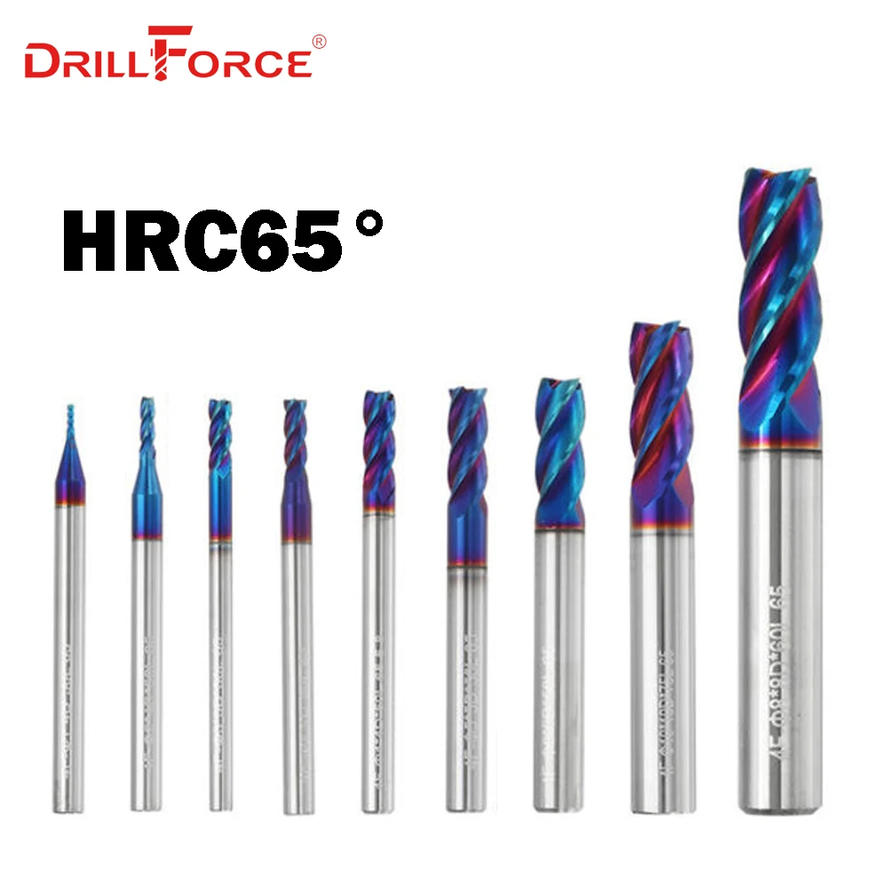 

1PC 1mm-20mm HRC65 Solid Carbide 4 Flutes Flat End Mills Milling Cutter CNC Tools(1/1.5/2/2.5/3/4/5/6/8/9/10/12/14/16/18/20mm)