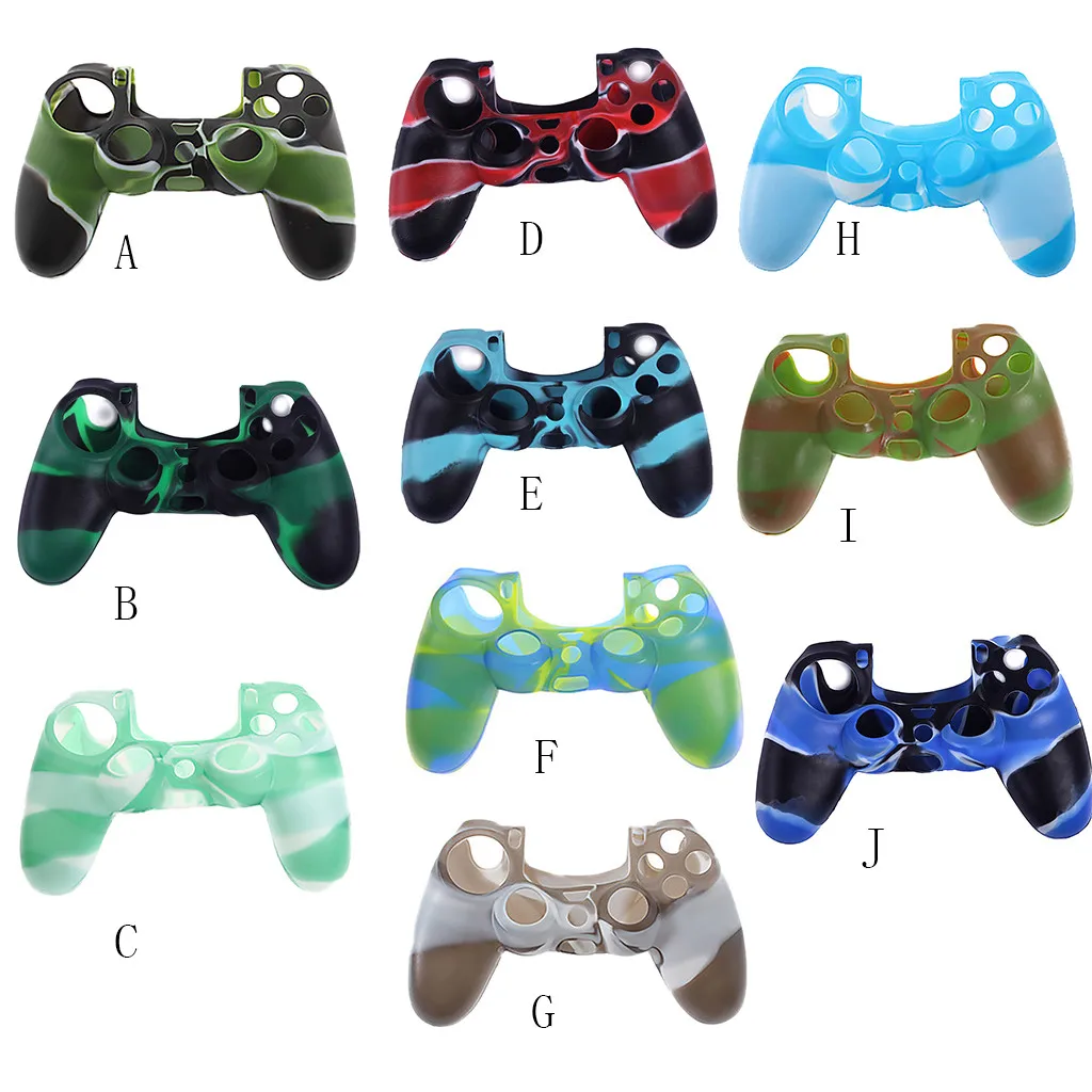 10 цветов противоскользящий силиконовый чехол для sony playstation 4 PS4 контроллер