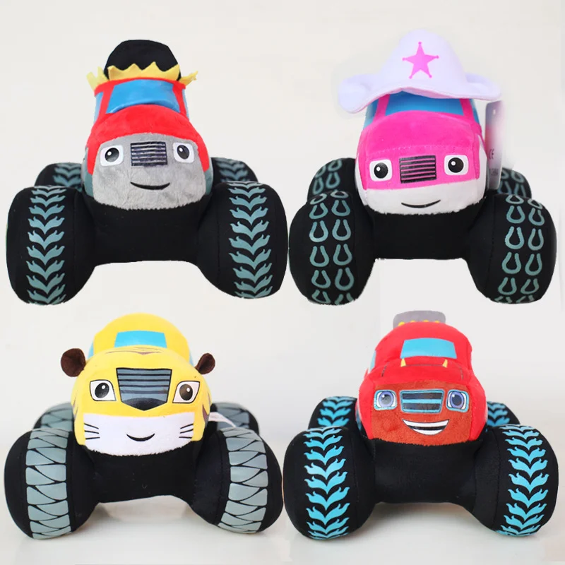 

35CM Cute Kids Kawaii Car Anime Model Stuffed Plush Toys Boys Children's Toy Gift Brinquedos