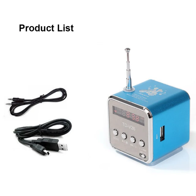 Portable Speakers With Fm Mini Multi-function Radio Usb Notebook Speakers For Tv Phone Support Sd/tf Card Mp3 Music Player