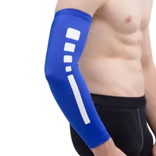 1 шт. рукава для рук дышащие быстросохнущие Защита от ультрафиолетовых лучей Велоспорт Бег Спорт локоть защитный коврик Баскетбол Локоть скоба