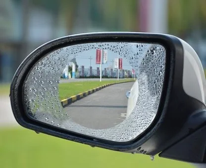 

LEFT SIDE Car Rearview Mirror Rainproof Film Mirror Anti-fog Film Mirror Water Repellent Nano Waterproof HD Film